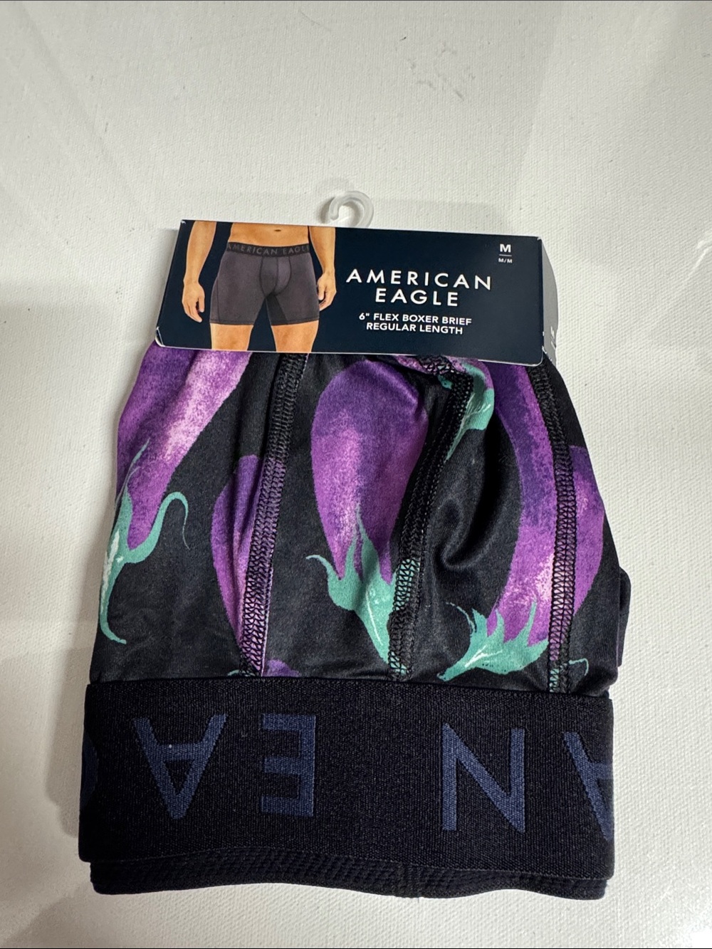 American Eagle Boxer Briefs Mens Medium Flex Eggplant